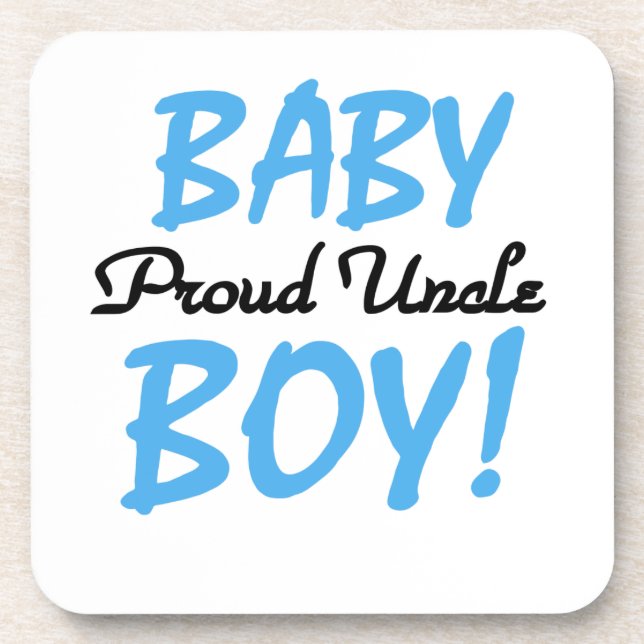 Posavasos El tío orgulloso de los regalos de Baby Boy (Frente)