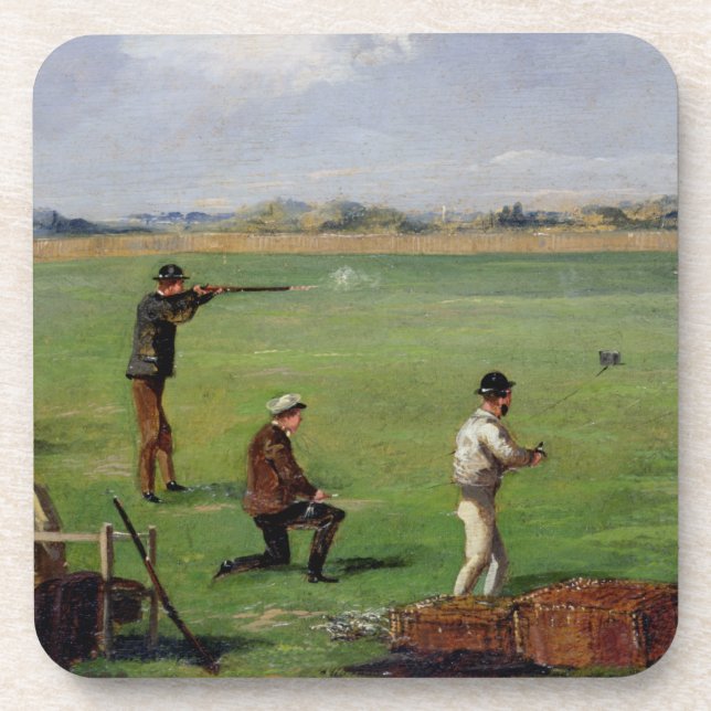 Posavasos El tirar (aceite en el papel) (Frente)