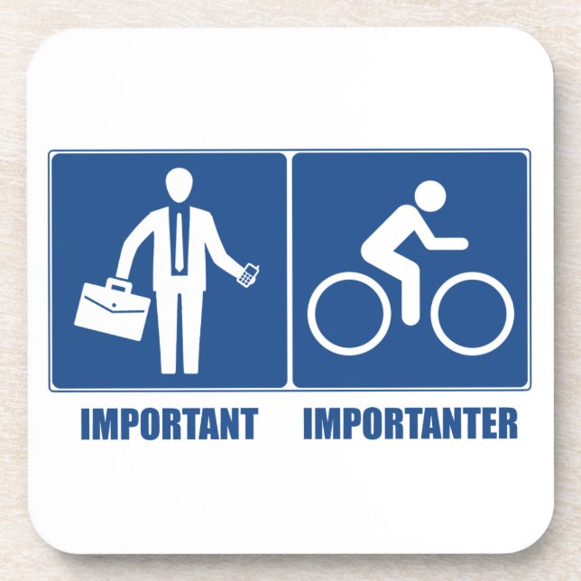 Posavasos El Trabajo Es Importante, El Ciclismo Es Important (Frente)