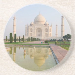 Posavasos El tranquilo Taj Mahal al al amanecer uno de los