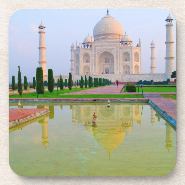 Posavasos El tranquilo y pacífico Taj Mahal del mundo (Frente)