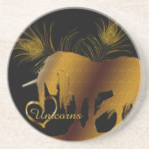 Posavasos El unicornio dorado