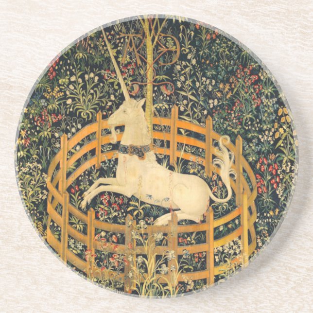 Posavasos El unicornio en cautiverio (Frente)