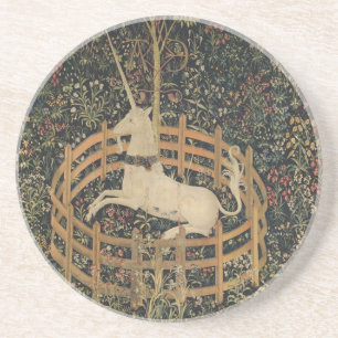 Posavasos El unicornio en cautiverio, el tapiz medieval