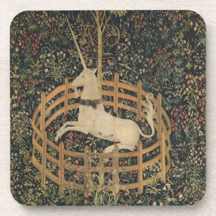 Posavasos El unicornio en cautiverio, el tapiz medieval