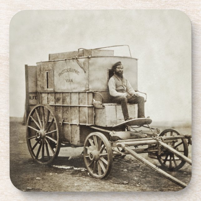 Posavasos El vagón de la fotografía de Roger Fenton (Frente)