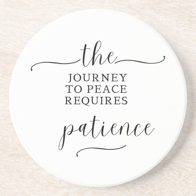 Posavasos El viaje a la montaña rusa de la paz (Frente)