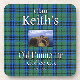 Posavasos El viejo café Dunnottar de Clan Keith Co.