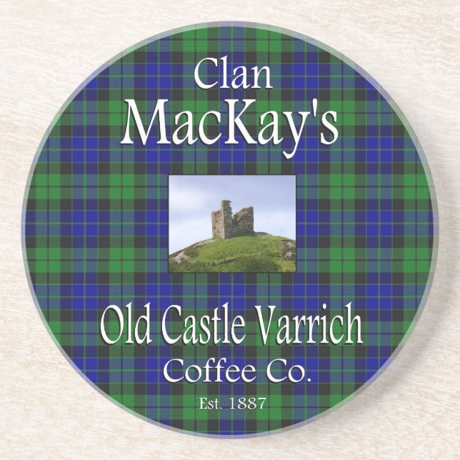 Posavasos El viejo castillo de Clan MacKay, Varrich Coffee C (Frente)