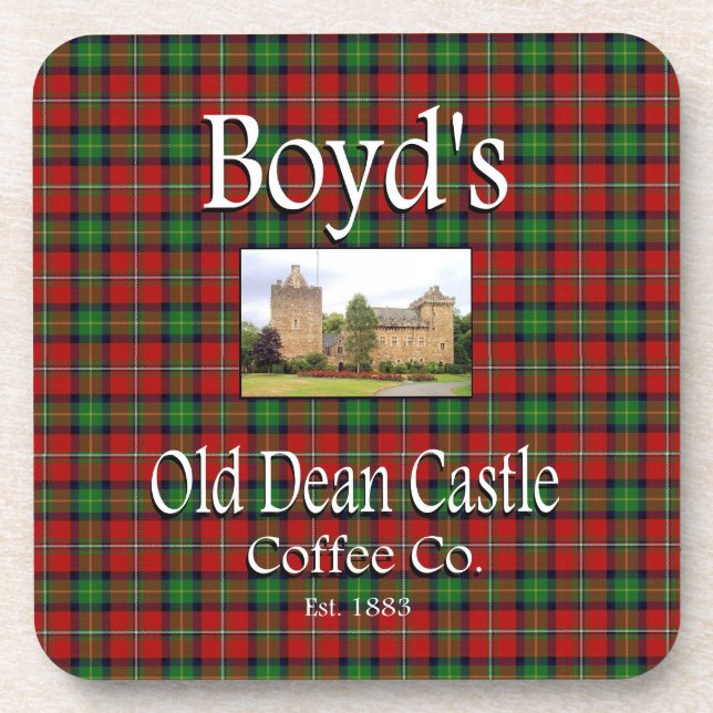 Posavasos El viejo Dean Castle Coffee Co. Coaster Set de Boy (Frente)