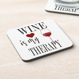 Posavasos El Vino Es Mi Baterapia Terapéutica