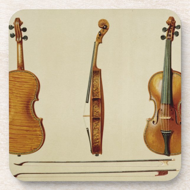 Posavasos El violín de Hellier hecho por Antonio (Frente)