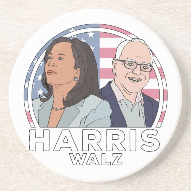 Posavasos Elección de Harris Walz (Frente)