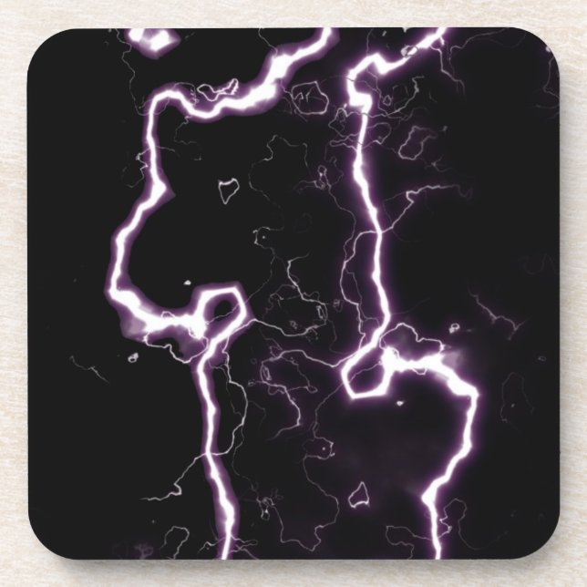 Posavasos Electricidad cruda e indomable (Frente)