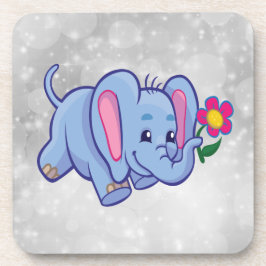 Posavasos Elefante de dibujos animados lindo