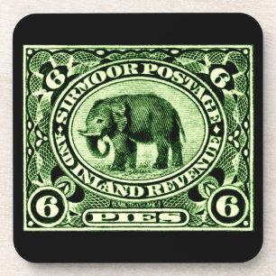 Posavasos Elefante de los Estados del Príncipe Indio 1895