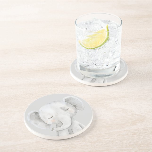 Posavasos Elefante Gris Bonito (Lado)