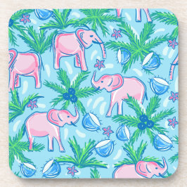 Posavasos Elefante rosa Preppy