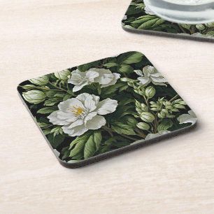 Posavasos Elegancia bajo tu bebida: Floral exótica