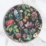 Posavasos Elegancia botánica vintage negro<br><div class="desc">Traiga su jardín a su mobiliario con nuestras bóvedas de piedra de arenisca de la "Elegancia Botánica Vintage". Cada montaña es una pieza de arte, adornada con flores de inspiración vintage exuberantes, colocadas contra un lienzo negro profundo, representado en delicados tonos acuáticos. Perfecto para salvaguardar las superficies con un toque...</div>