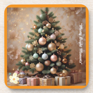 Posavasos "Elegancia de árbol de Navidad"
