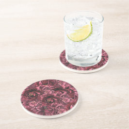 Posavasos Elegancia de flores de Borgoña