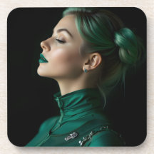 Elegancia elegante de Esmeralda: un retrato gótico