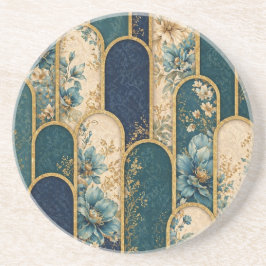 Posavasos Elegant Art Deco Round Drink Coaster