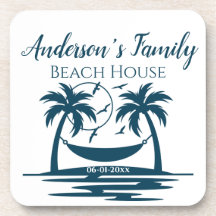 Elegante Beach House Palm Tree Hammock Family Name