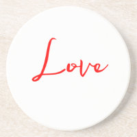 Elegante caligrafía roja Boda de amor blanco