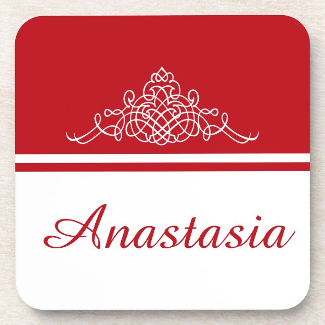 Posavasos Elegante diseño floral (Frente)
