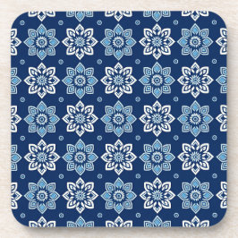 Posavasos Elegante estacas de patrón floral Mandala - Conjun