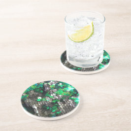 Posavasos Elegante glamour glamour greens grays secuencia de