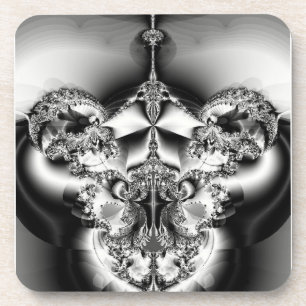 Posavasos Elegante lámpara de araña plateada