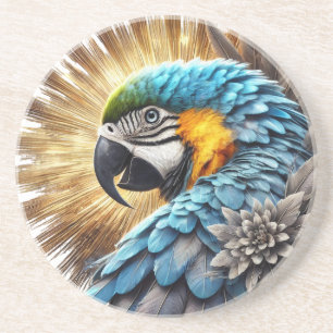 Posavasos Elegante loro tropical
