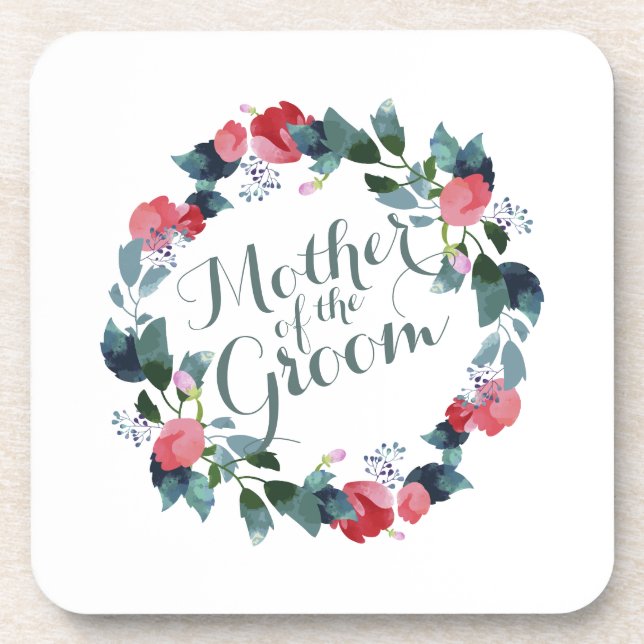 Posavasos Elegante madre del Boda Groom | Montaña (Frente)