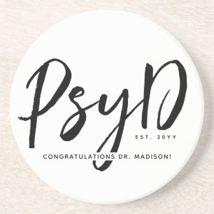 Posavasos Elegante Médico de Psicología en PsyD