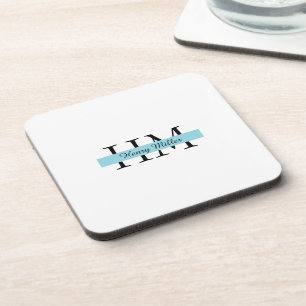 Posavasos Elegante Monograma Durísima escayola plástica