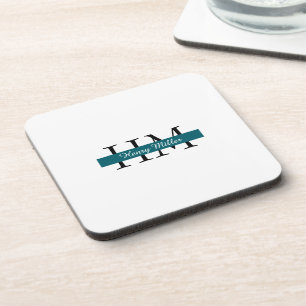 Posavasos Elegante Monograma Durísima escayola plástica