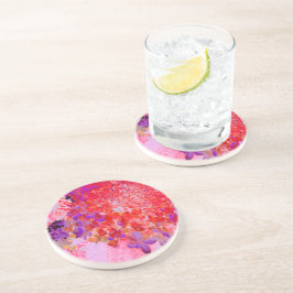 Posavasos Elegante morado y Naranja Limelight Hydrangea