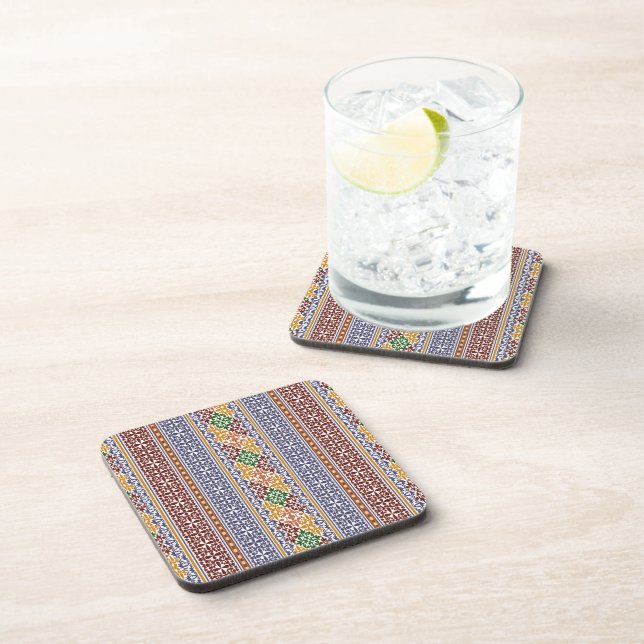 Posavasos elegante patrón étnico   (Lado Derecho)