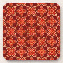 Posavasos Elegante patrón floral de Boho - Conjunto de 6