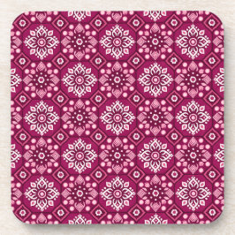 Posavasos Elegante patrón floral de Boho - Conjunto de 6