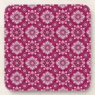 Posavasos Elegante patrón floral de Boho - Conjunto de 6