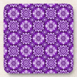 Posavasos Elegante patrón floral de Boho - Conjunto de 6