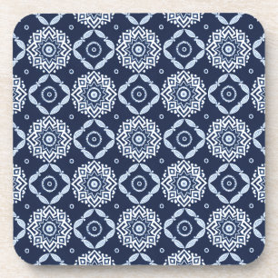 Posavasos Elegante patrón floral de Boho - Conjunto de 6