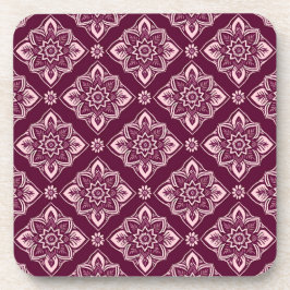 Posavasos Elegante Patrón Floral Vintage - Conjunto de 6