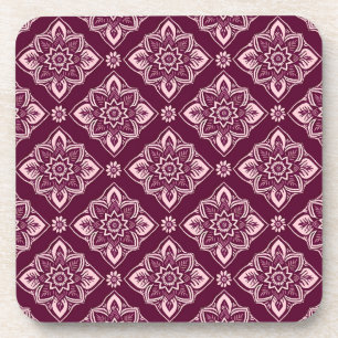 Posavasos Elegante Patrón Floral Vintage - Conjunto de 6