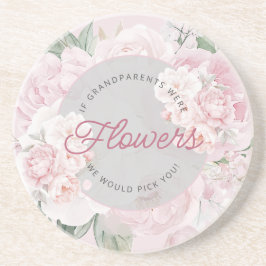 Posavasos Elegante Peony Flowers Abuelos Te Escogeríamos