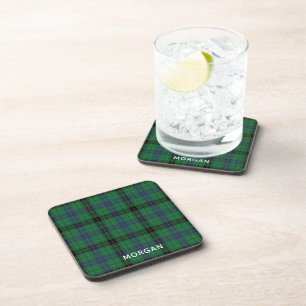Posavasos Elegante Plaid Davidson Tartán Personalizado